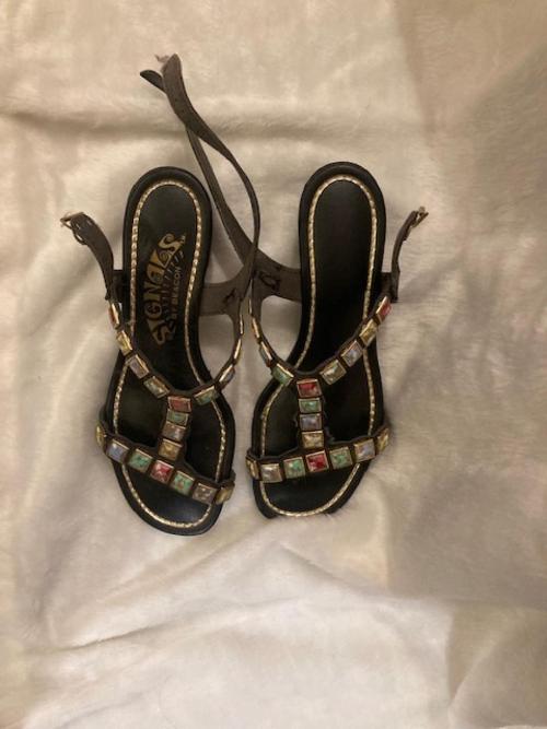 Vintage Black Sandals